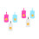 6Pcs Infant Wipes Storage Box Portable Plastic Tissue Holder Assorted 4