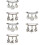 6Pcs Elegant Silver Alloy Shawl Clips for Sweaters and Jackets 7