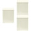 3Pcs Durable White Iron Wall-Mounted Letter Storage Box Secure 8