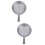 2Pcs Aluminum Water Scoop Silver Short Handle Kitchen Utensil 11