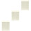 3Pcs Durable White Iron Wall-Mounted Letter Storage Box Secure 7