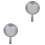 2Pcs Aluminum Water Scoop Silver Short Handle Kitchen Utensil 7