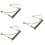 3Pcs Harmonica Holder Neck Stainless Steel Green Durable Hands-Free 7