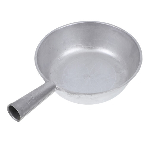 2Pcs Aluminum Water Scoop Silver Short Handle Kitchen Utensil 1