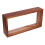 5Pcs Light Brown Wood Shadow Boxes Display Case Acrylic Picture Frames 1