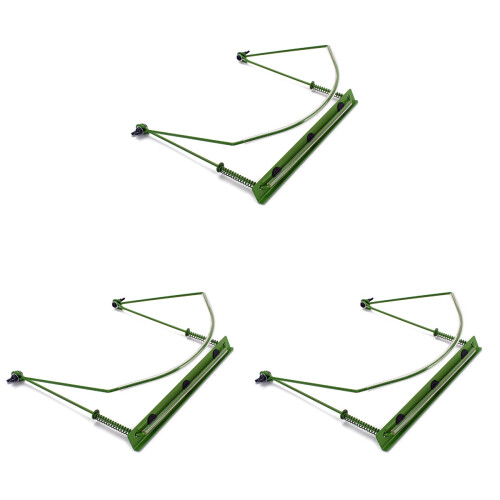 3Pcs Harmonica Holder Neck Stainless Steel Green Durable Hands-Free 1