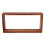 5Pcs Light Brown Wood Shadow Boxes Display Case Acrylic Picture Frames 5