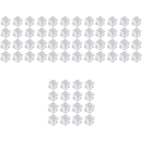 240Pcs Transparent Artificial Fake Ice Cubes Durable Party Props 2
