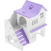 4Sets Violet Hamster Playground Hideout PVC Small Animal Shelter