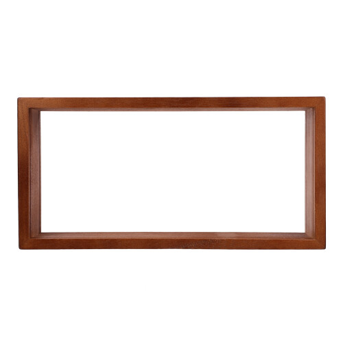 5Pcs Light Brown Wood Shadow Boxes Display Case Acrylic Picture Frames 2