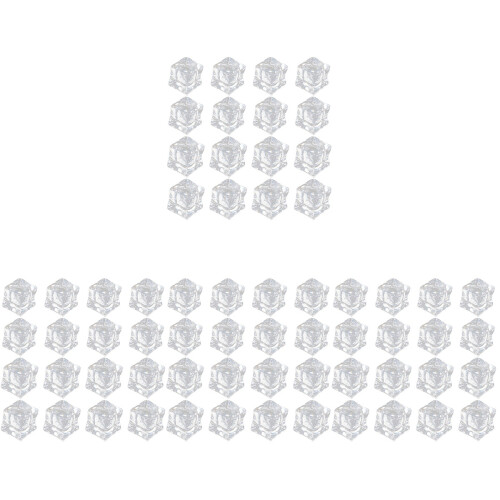240Pcs Transparent Artificial Fake Ice Cubes Durable Party Props 1