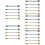 25Pièces Boucles D'oreilles Multicolores Zircon Mode 10