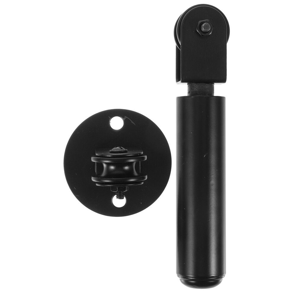 4Sets Black Ceiling Lamp Pulley Wheels With Weighted Lever For Lights 301581193212
