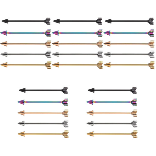 25Pièces Boucles D'oreilles Multicolores Zircon Mode 2