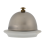 2Pcs Ceramic Butter Dish Silver Covered for Spices Dessert Serving 1