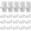 100Pcs White Plastic Chicken Waterer Tees Reusable Poultry Drinkers 1
