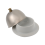 2Pcs Ceramic Butter Dish Silver Covered for Spices Dessert Serving 9