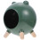 2Pcs Decorative Hamster House Green ABS Wood Durable Hideout 1