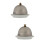 2Pcs Ceramic Butter Dish Silver Covered for Spices Dessert Serving 6