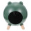 2Pcs Decorative Hamster House Green ABS Wood Durable Hideout 8