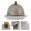 2Pcs Ceramic Butter Dish Silver Covered for Spices Dessert Serving 7