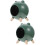 2Pcs Decorative Hamster House Green ABS Wood Durable Hideout 7