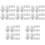 100Pcs White Plastic Chicken Waterer Tees Reusable Poultry Drinkers 5