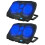 2Pcs Durable Laptop Cooler Stand Black Foldable Heat Dissipation Rack 5
