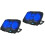 2Pcs Durable Laptop Cooler Stand Black Foldable Heat Dissipation Rack 4