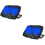 2Pcs Durable Laptop Cooler Stand Black Foldable Heat Dissipation Rack 6