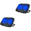 2Pcs Durable Laptop Cooler Stand Black Foldable Heat Dissipation Rack 3