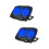 2Pcs Durable Laptop Cooler Stand Black Foldable Heat Dissipation Rack 7