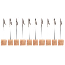 40Pcs Multi Color Wooden Memo Clips Photo Holders for Office