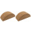 2Pcs Khaki Yoga Training Blocks High Density Balanced Exercise Bricks 2