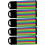 25Sets Fluorescence Bookmarks Sticky Tabs for Guided Reading 1
