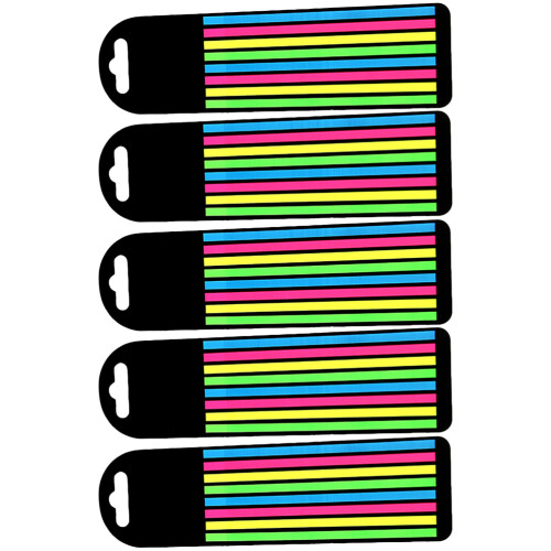 25Sets Fluorescence Bookmarks Sticky Tabs for Guided Reading