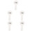 5Pcs Ceramic Spoon Rest White Kitchen Utensil Holder Dishwasher Safe 6