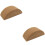 2Pcs Khaki Yoga Training Blocks High Density Balanced Exercise Bricks 6