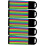 25Sets Fluorescence Bookmarks Sticky Tabs for Guided Reading 2