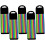 25Sets Fluorescence Bookmarks Sticky Tabs for Guided Reading 3