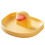 5Pcs Yellow Plastic Kitchen Pot Lid Holder Desktop Lid Organizer 1