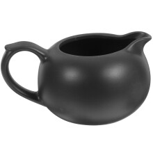3Pcs Black Ceramic Syrup Pitcher Creamer Milk Kettle for Kitchen