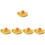 5Pcs Yellow Plastic Kitchen Pot Lid Holder Desktop Lid Organizer 5
