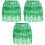 3Pcs Elegant Dancing Skirts with Sequin Hip Scarves 5