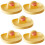 5Pcs Yellow Plastic Kitchen Pot Lid Holder Desktop Lid Organizer 8