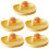 5Pcs Yellow Plastic Kitchen Pot Lid Holder Desktop Lid Organizer 6