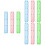 3Pcs Plastic Rulers Transparent Assorted Color for Kids Use 7