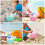 8Pcs Toddler Watering Cans Plastic Lightweight Assorted Colors 6