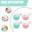 8Pcs Toddler Watering Cans Plastic Lightweight Assorted Colors 7