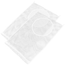 10Pcs White Hanging Mesh Laundry Bags Strong Hamper Liners